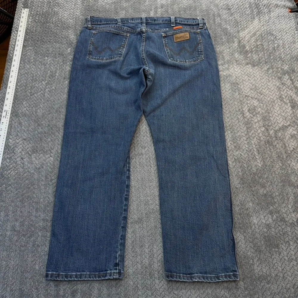 Wrangler FR Jeans Mens 40x29 Blue Straight Leg Advanced Comfort Flame Resistant